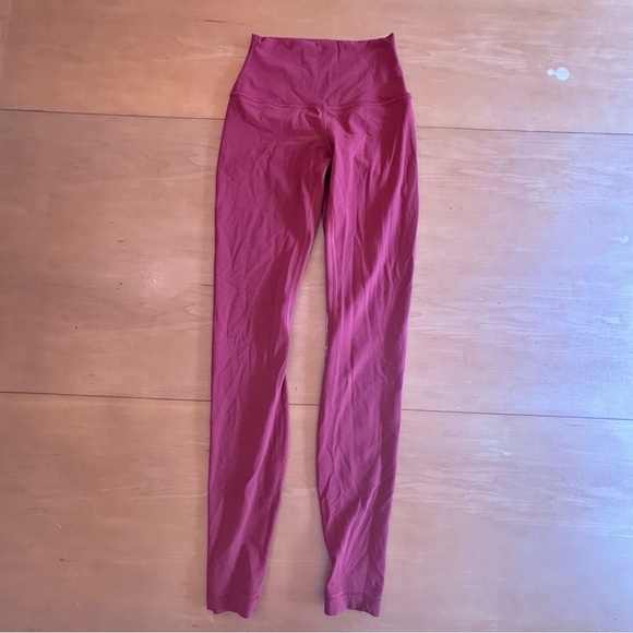 Lululemon 2 orange long yoga running legging - Picture 1 of 12